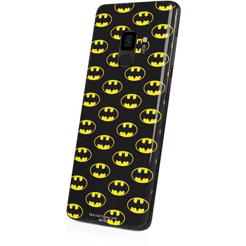 DC Comics Batman Logo Pattern Galaxy S9 Skin
